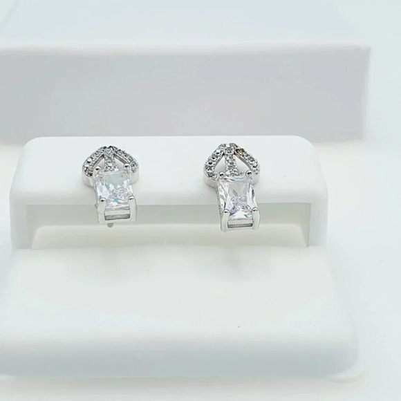 "925 Sterling Silver Cubic Zirconia Earrings, U19254815 - Picture 4 of 11